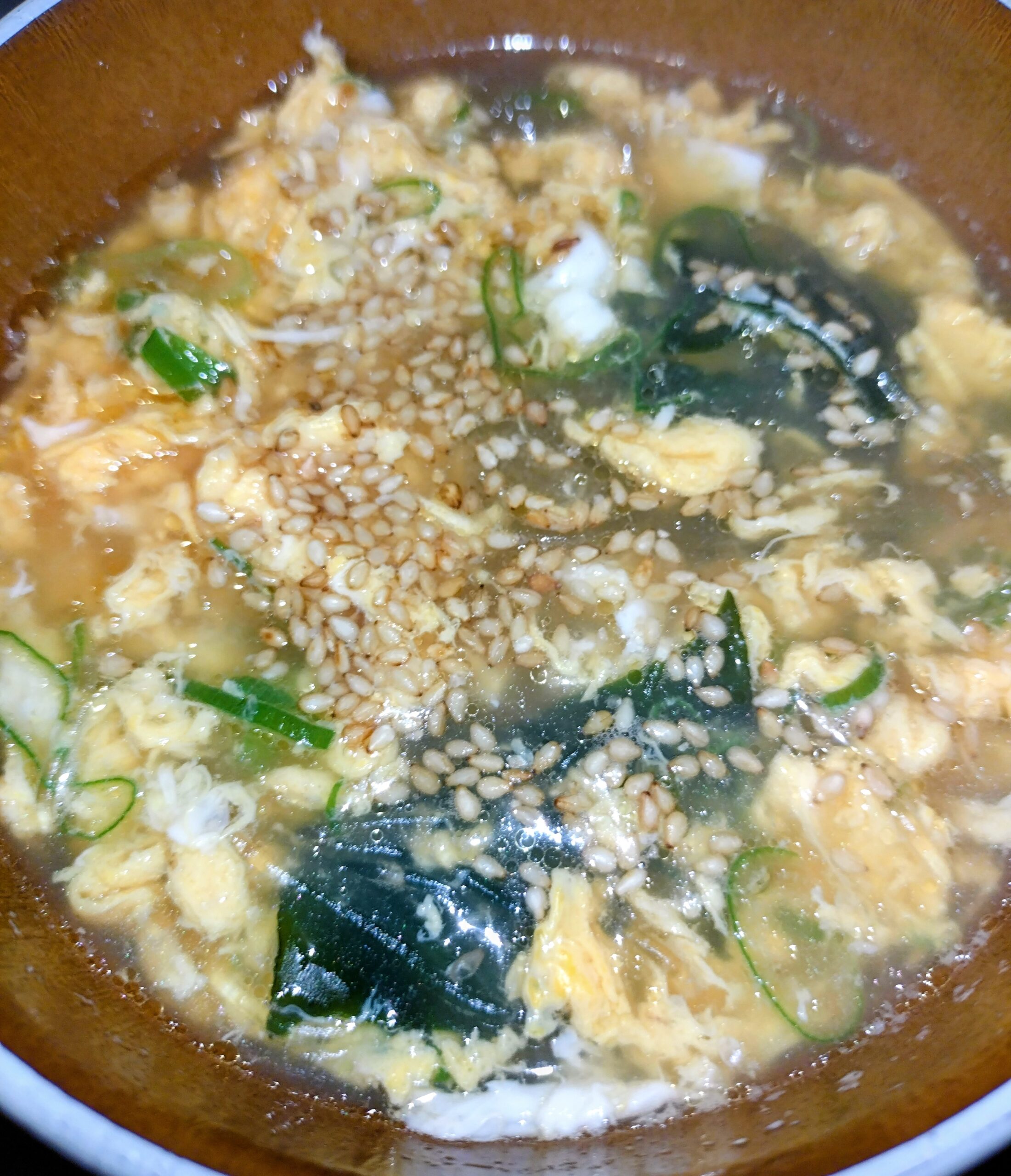 アホ野菜だけ春雨玉子スープ